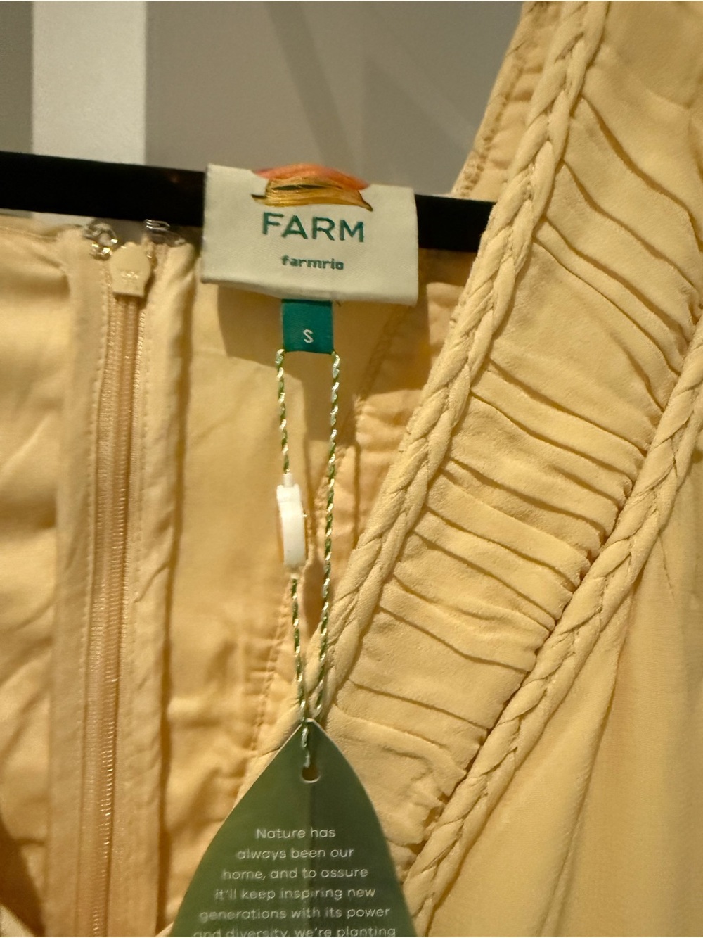 FARM Rio Pale Yellow Ruffled Button-Front Maxi Dress - Picture 8 of 9